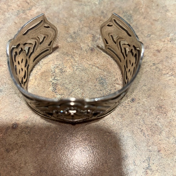 Brighton Carlton silver toned cuff bracelet with Swarovski crystal - Picture 8 of 8